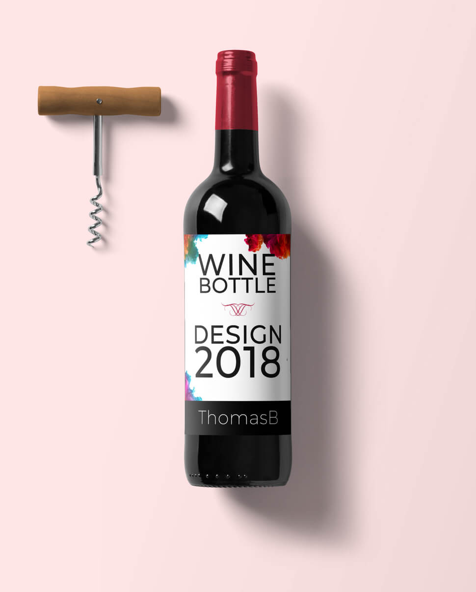 Exemple de la réalisation d'un Étiquette de vin